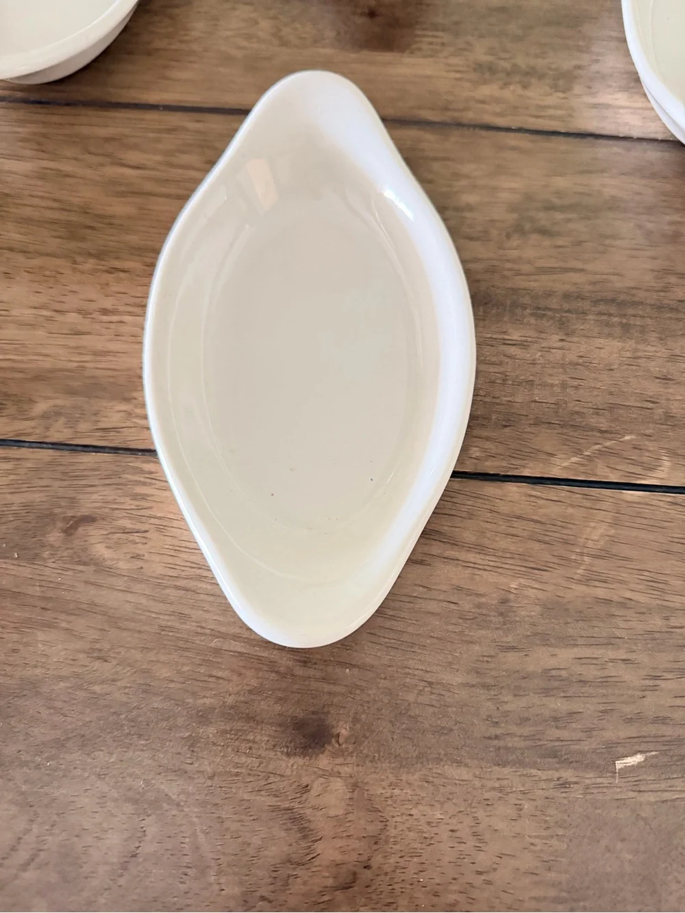 Set of 4 Vintage Hall China #520 White Oval Au Gratin Baking Dishes USA